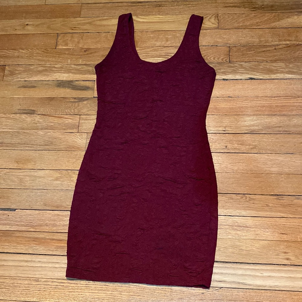Red mini dress